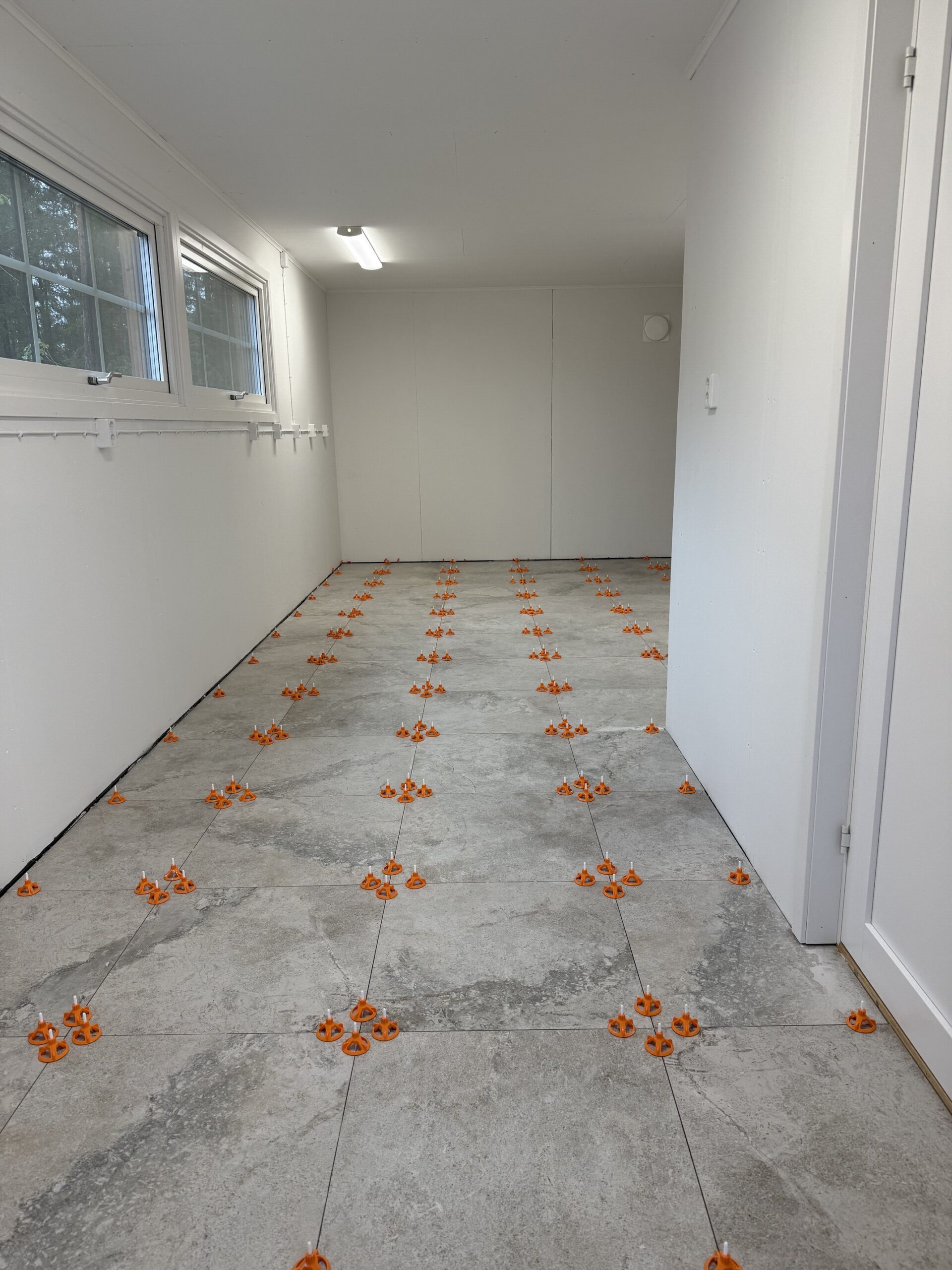 Klinkergolv i kontor och arbetsstudio